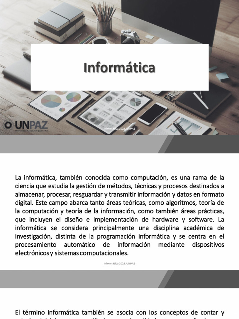 1 - Informática | PDF | Informática | Ciencias de la Computación