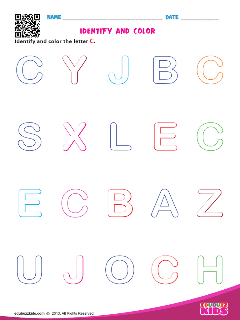 Identify and Color the Letter C Activity | PDF