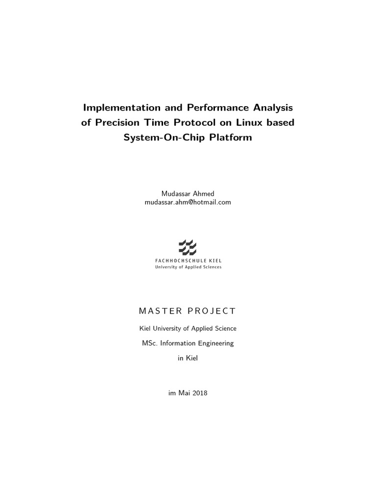 PTP Implementation on Linux SoC Systems | PDF | Computer Network ...