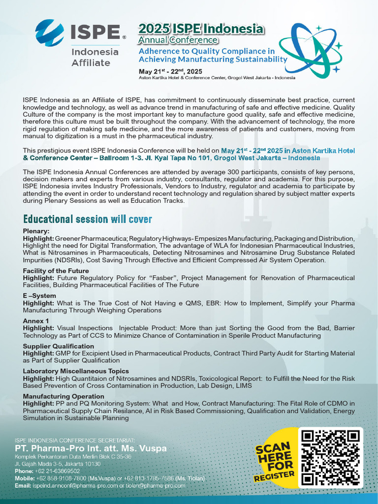 ISPE Indonesia Annual Conference 2025 | PDF