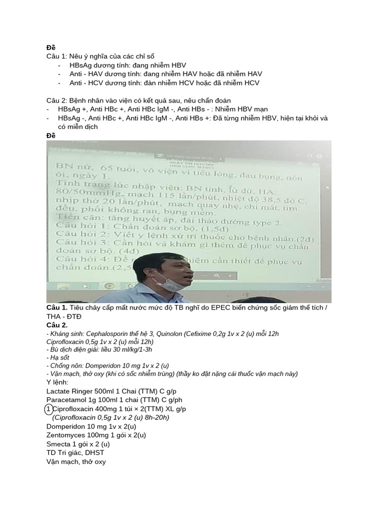 Đề LS Nhiễm | PDF
