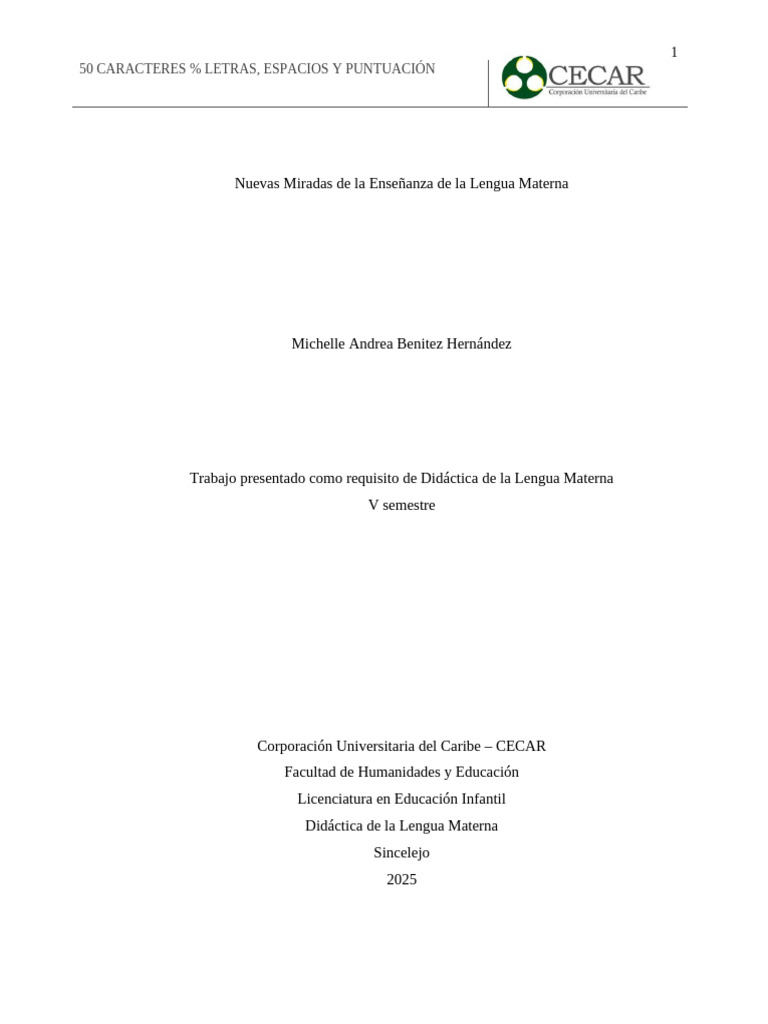Didáctica de la Lengua Materna Infantil | PDF | Enseñando | Primer idioma