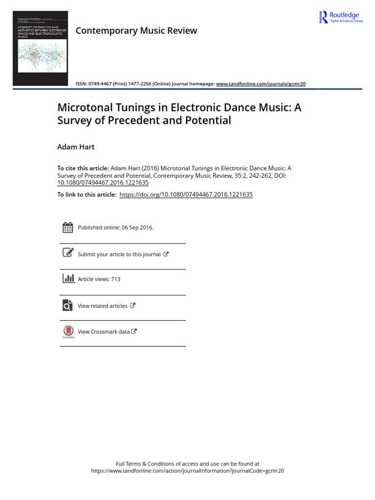 Microtonal EDM: Trends and Innovations | PDF | Pitch (Music) | Cent (Music)