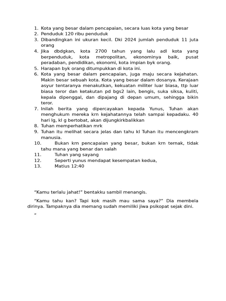 Kota Yang Besar Dalam Pencapaian | PDF