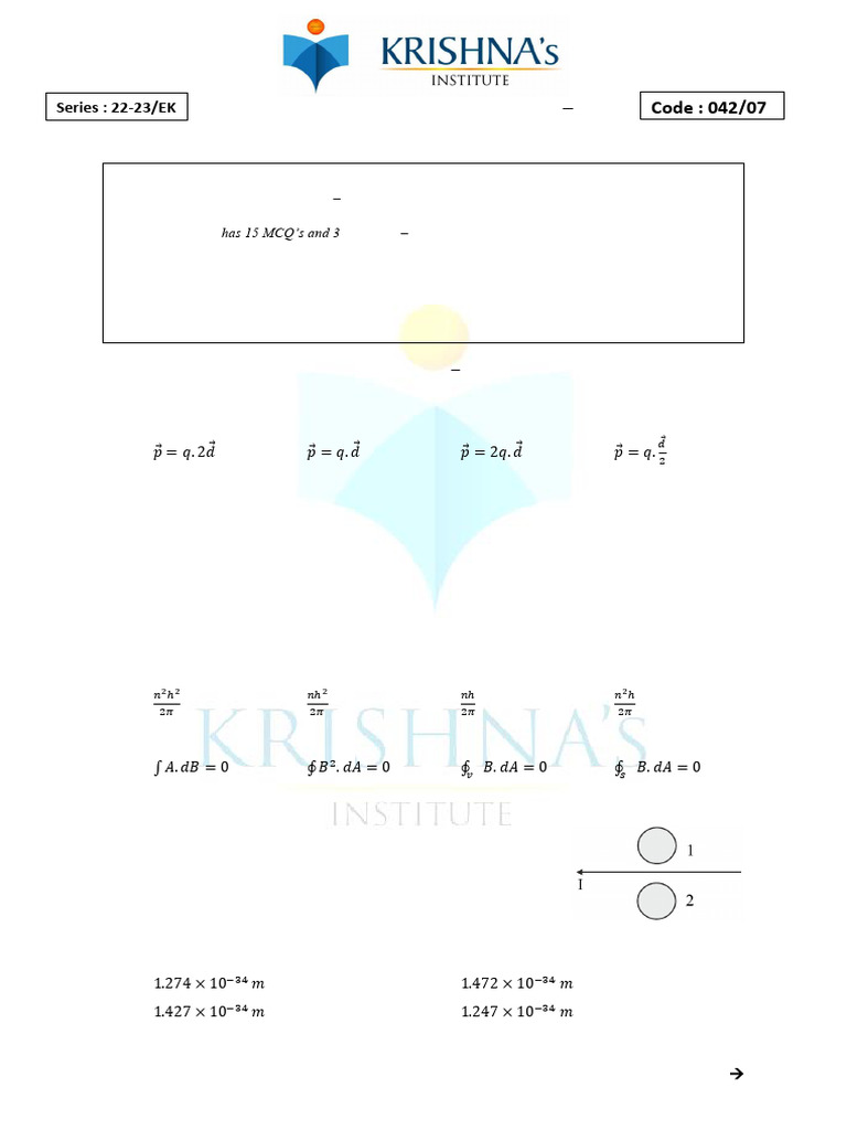 Sample Questiosn Paper - 7 | PDF | P–N Junction | Electromagnetic Radiation