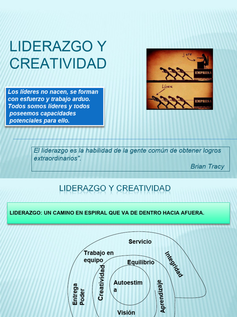 Liderazgo y Creatividad: Claves del Éxito | PDF | Liderazgo | Creatividad