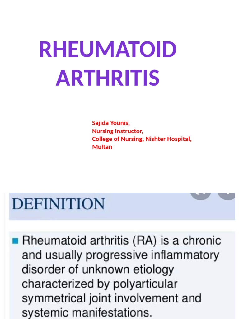 Rheumatoid Arthritis | PDF