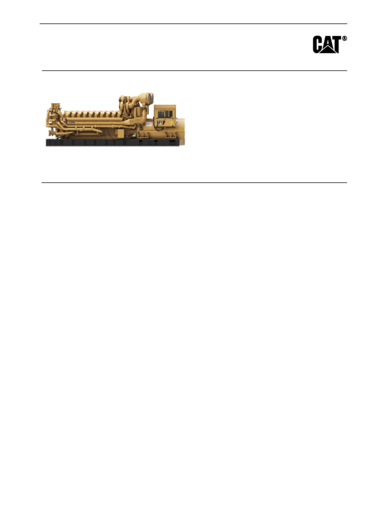 4000 C175 20 Spec Sheet | PDF | Diesel Engine | Engines