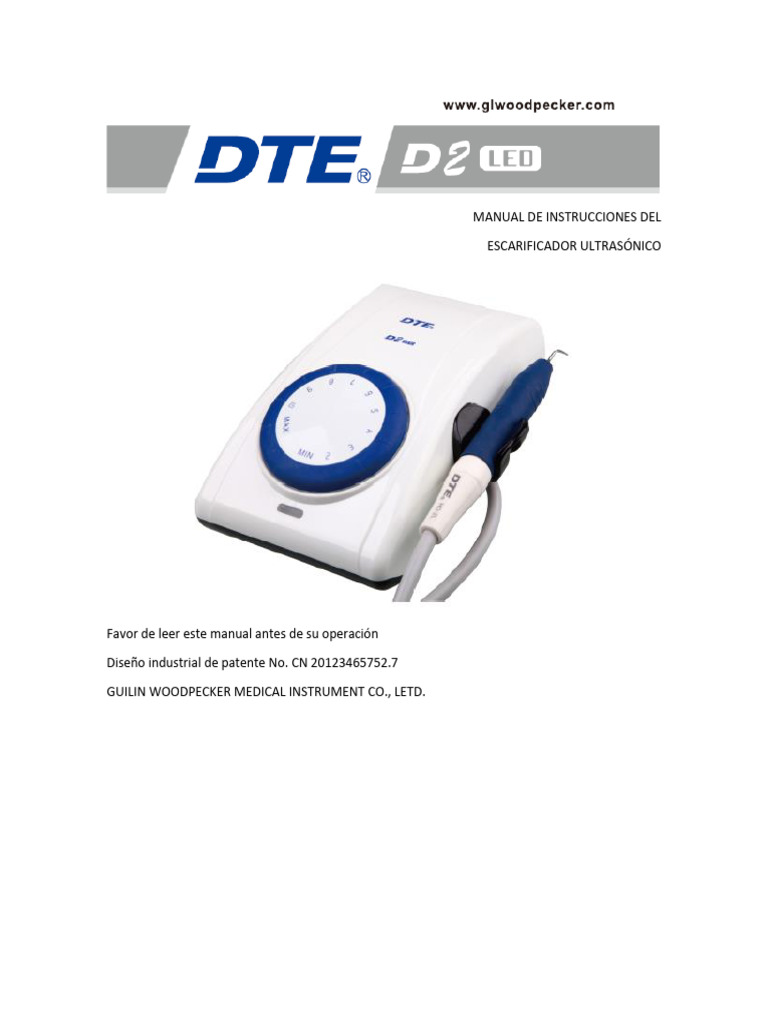 Manual Escarificador Ultrasonico D2 LED | PDF | Ultrasonido | Diodo ...