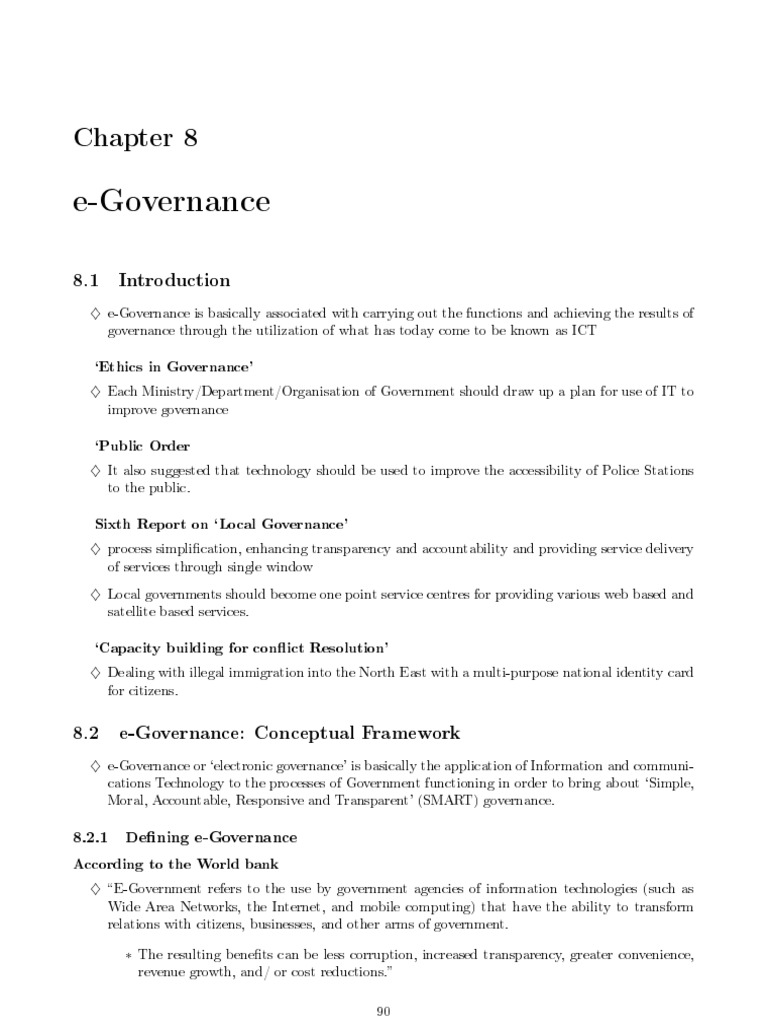 e-Governance: Enhancing Service Delivery | PDF | Governance | Government