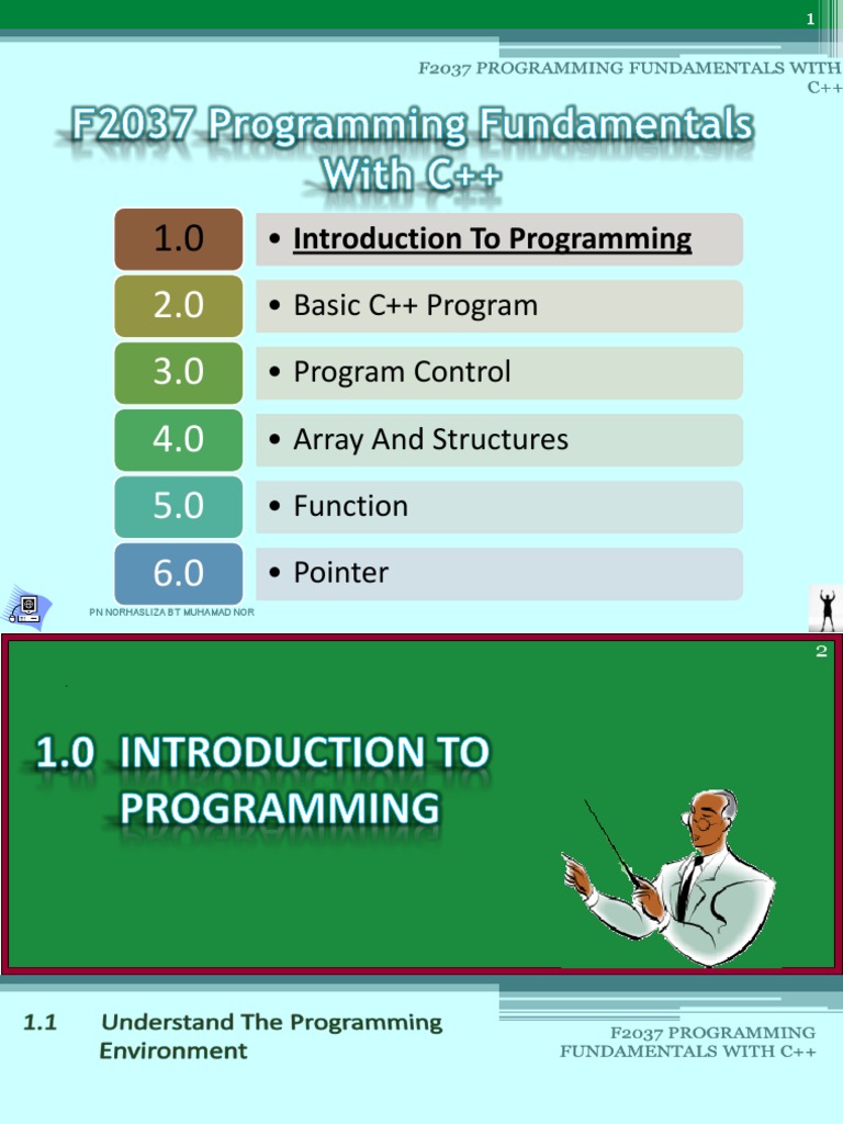 Programming Fundamentals with C++ Guide | PDF | Computer Programming ...
