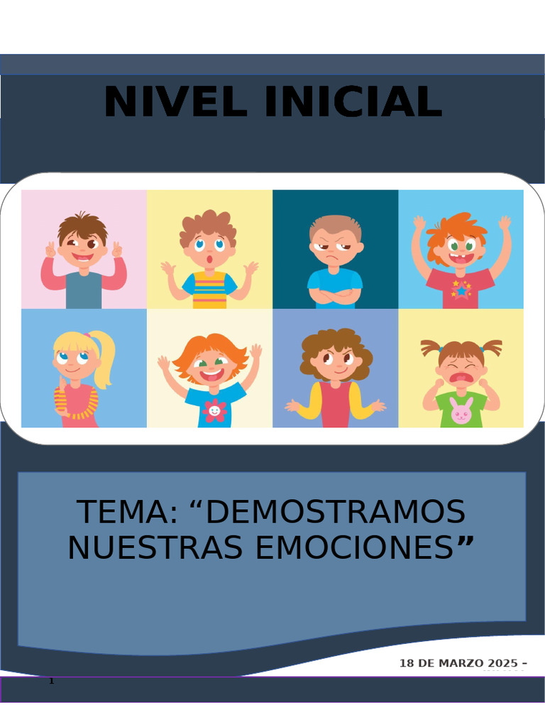 Actividades para Expresar Emociones Niños | PDF | Las emociones ...