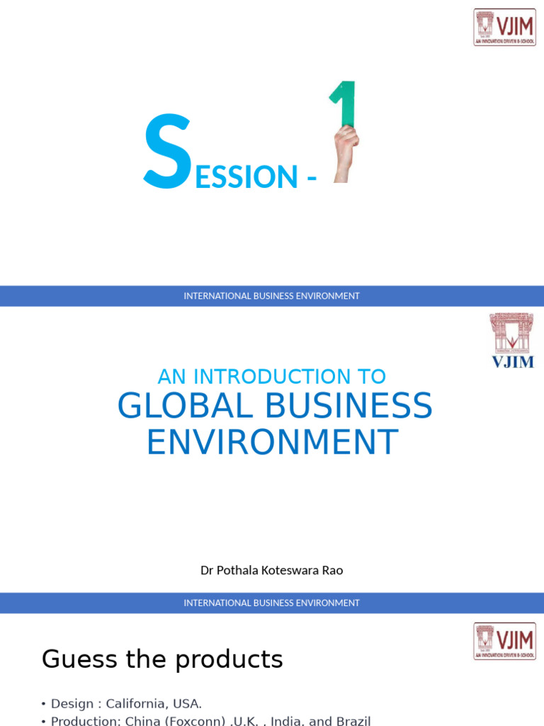 Global Business Environment Overview | PDF | International Monetary ...