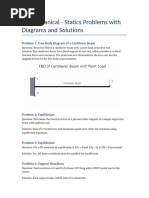 100 Statics Practice Questions | PDF | Force | Beam (Structure)