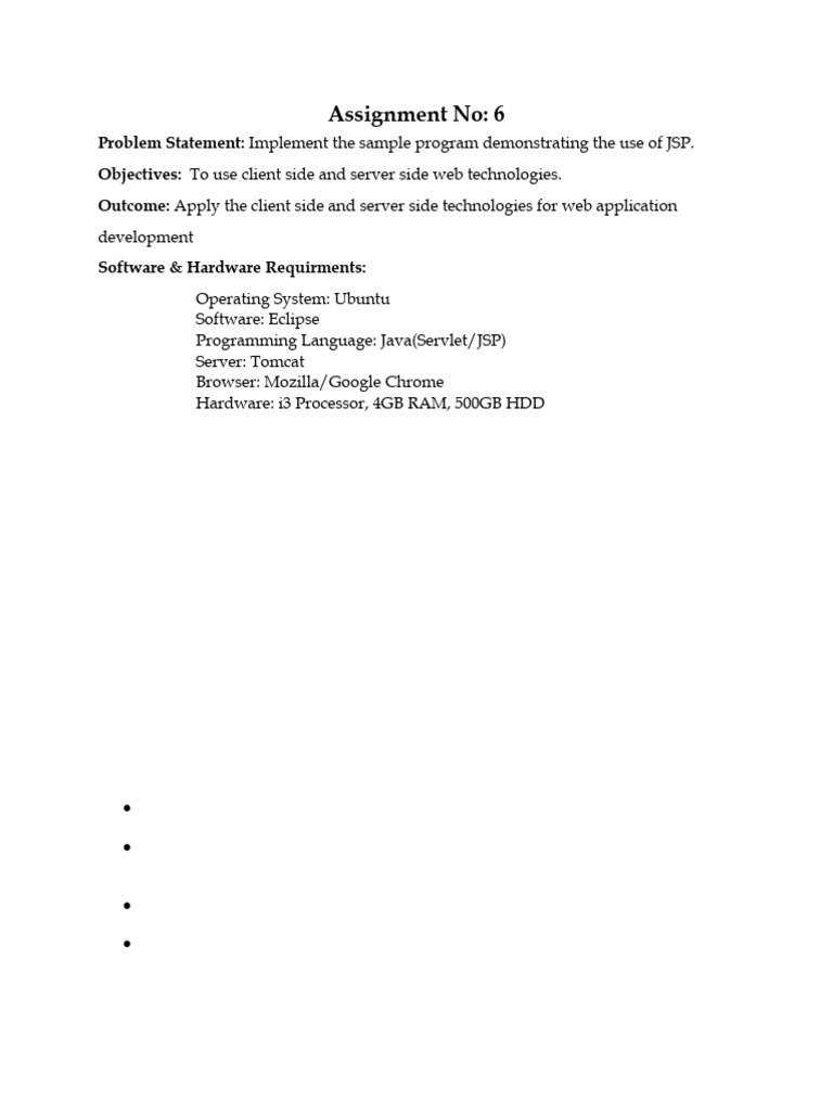 JSP Implementation Guide for Web Development | PDF | World Wide Web ...