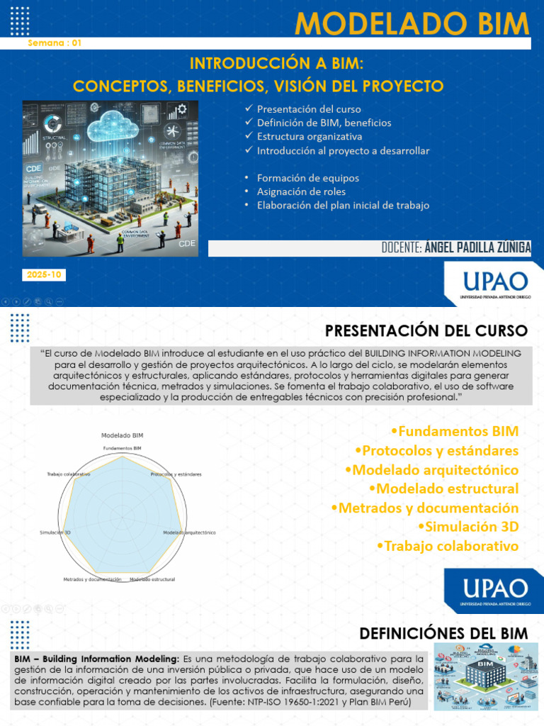 Introducción al Modelado BIM y Beneficios | PDF | Modelado de ...