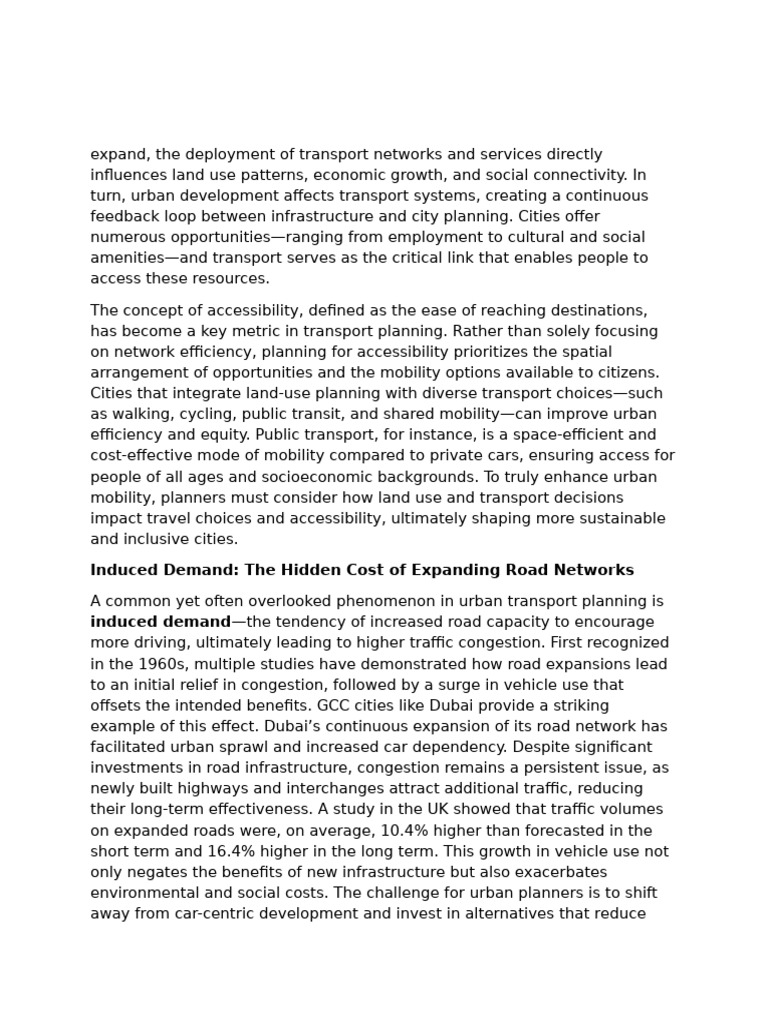Intersection of Urban Mobility | PDF | Transport | Public Transport