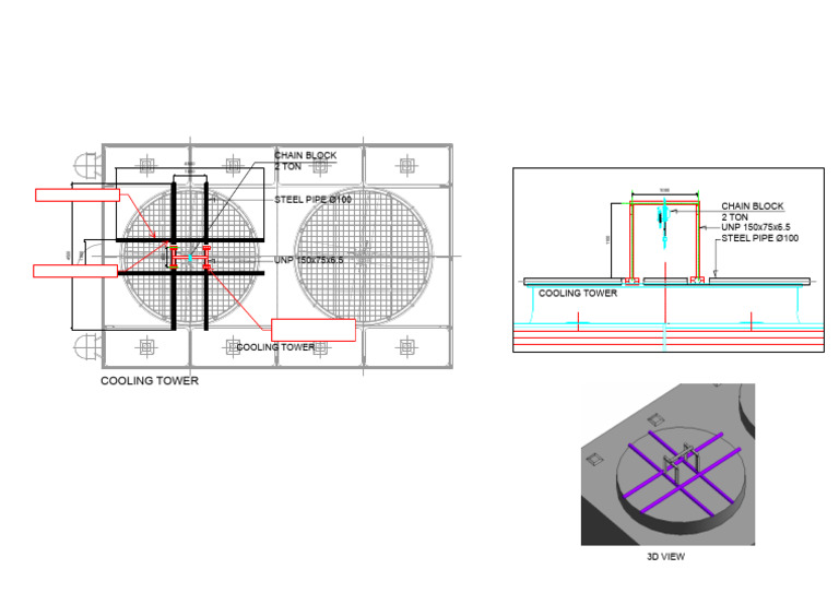 Cooling Tower Lifting Motor Setup | PDF