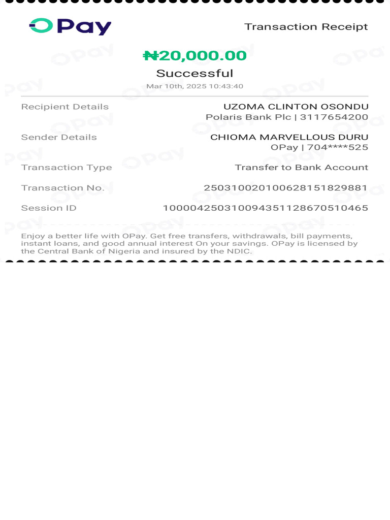 Transaction Receipt-250310020100628151829881 | PDF