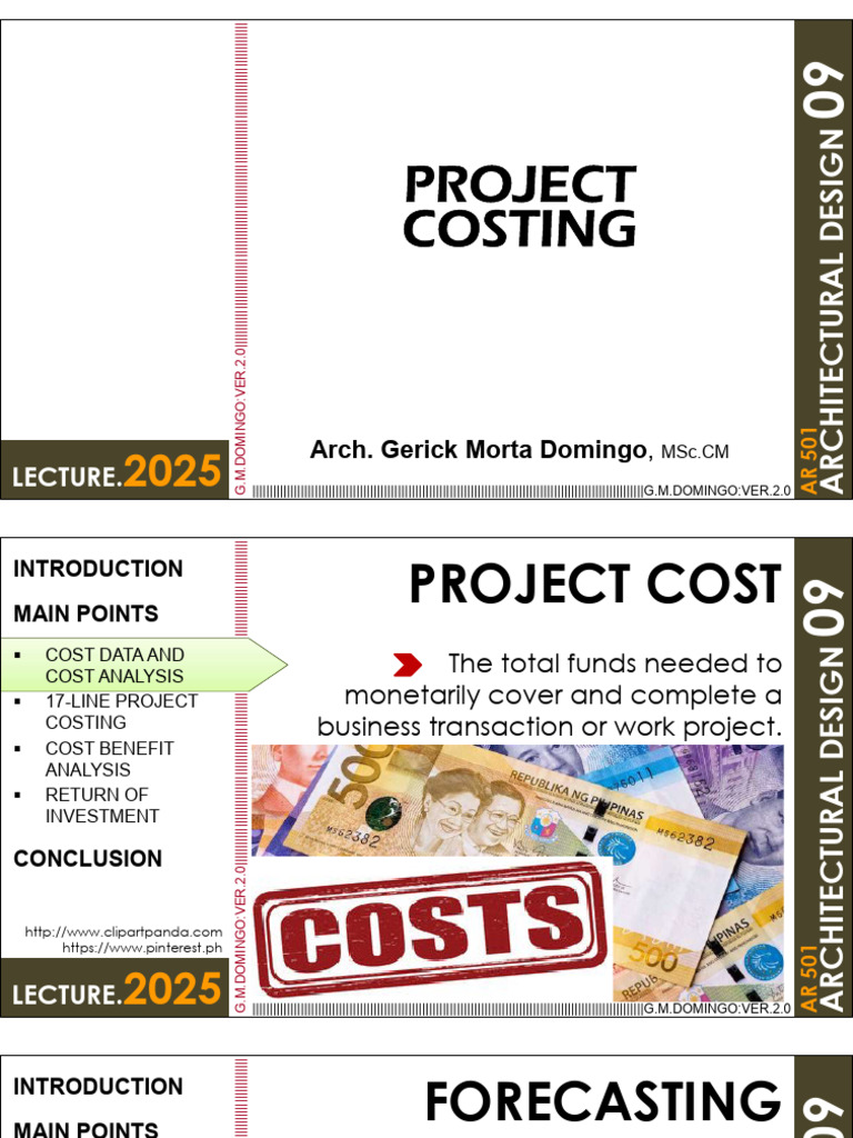 Project Costing v2.0.Gmd | PDF | Cost–Benefit Analysis | Forecasting