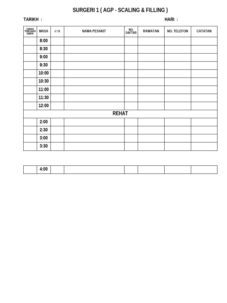 Appointment Book | PDF