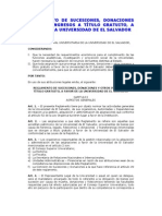 Reglamento de Sucesiones Donaciones y Otros Ingresos A Titulo Gratuito