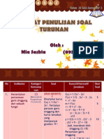 Format Penulisan Soal Matematika