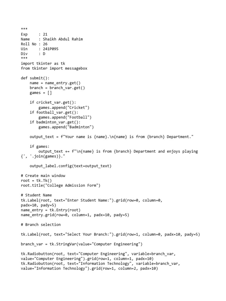 Exp 21 | PDF