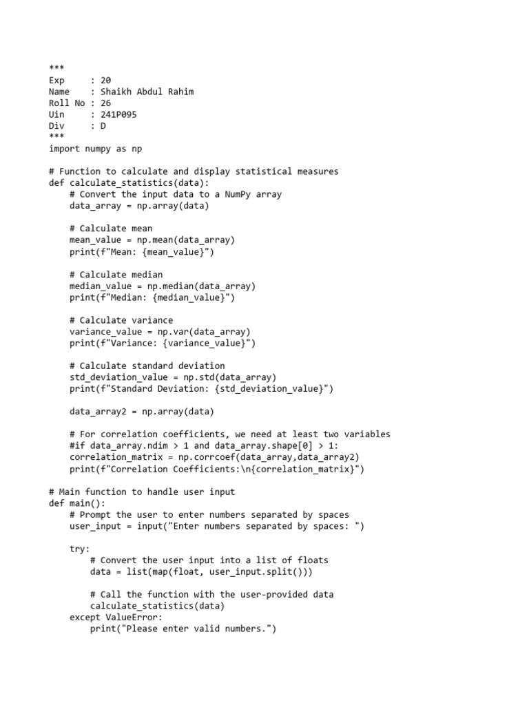 Exp 20 | PDF