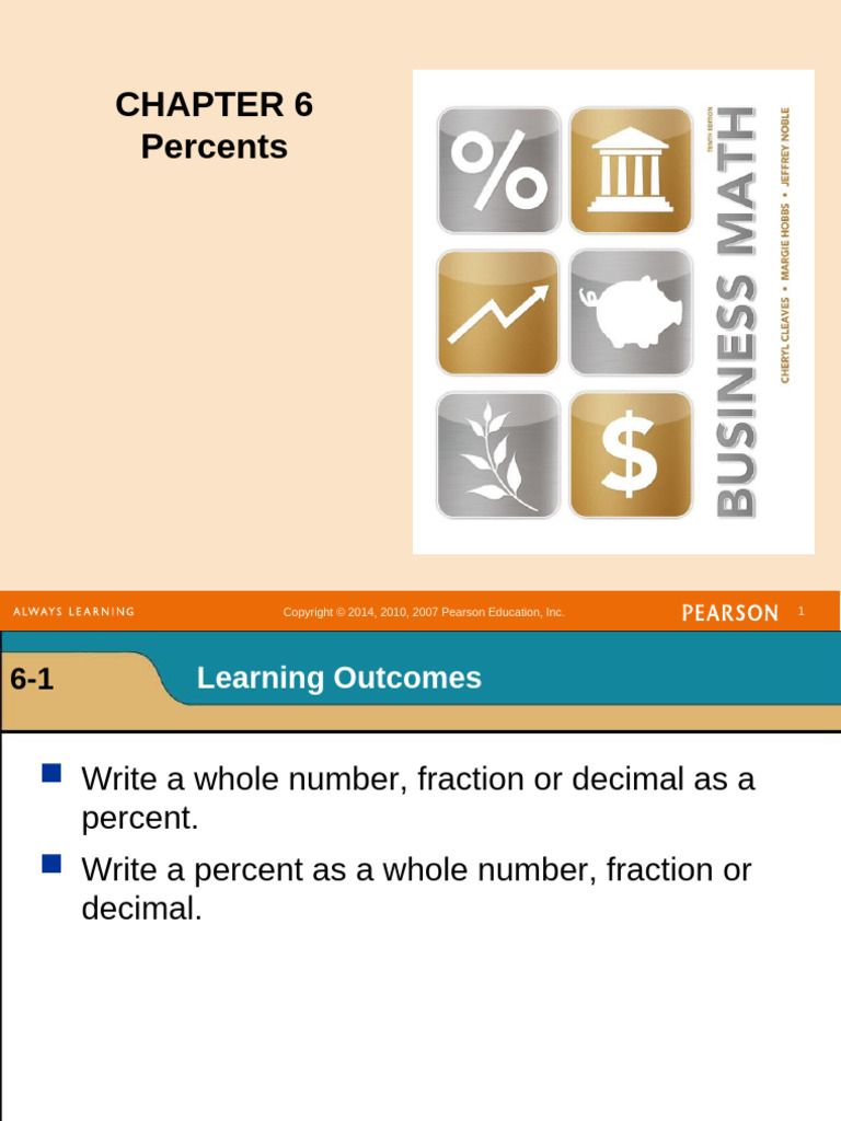 Cbsm10e PPT ch06 | PDF | Percentage | Division (Mathematics)