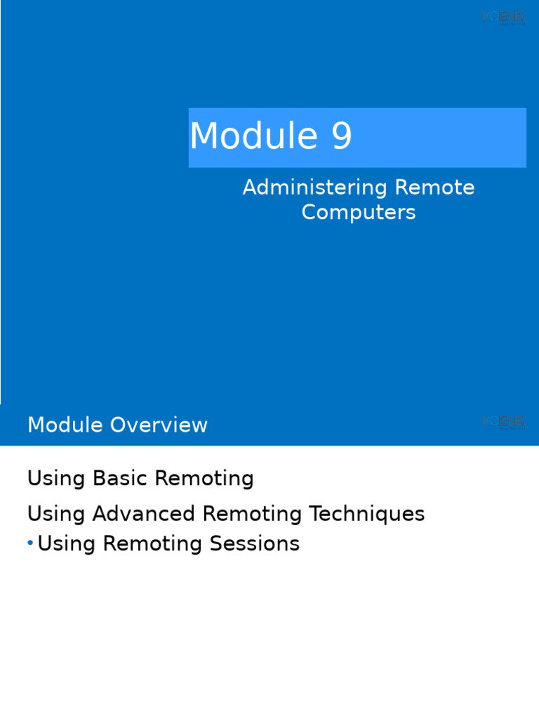 Remote Computer Management with PowerShell | PDF | Parameter (Computer ...