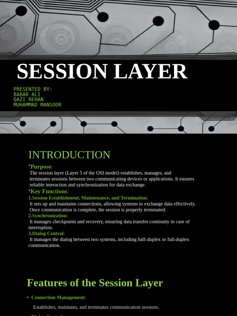 Understanding the Session Layer Functions | PDF | Virtual Private ...