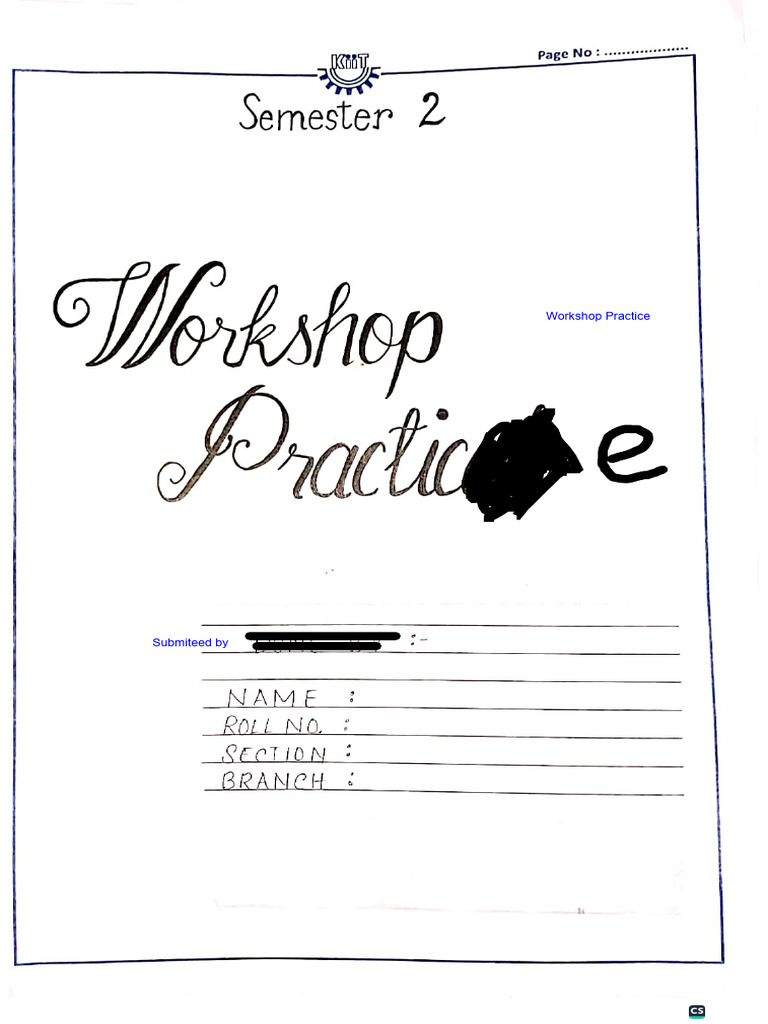 1 Introduction To Workshop Practice Rec | PDF