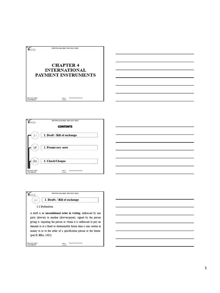 Understanding Bills of Exchange | PDF | Negotiable Instrument | Cheque