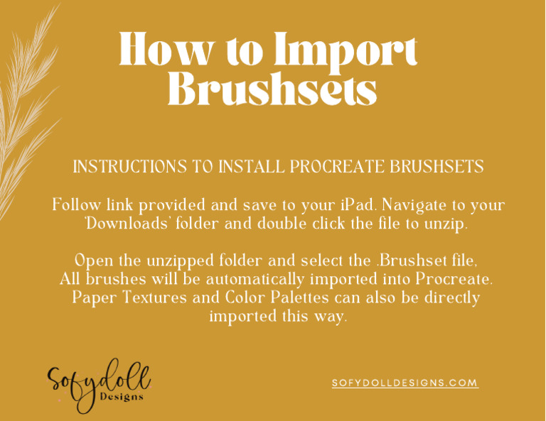 Import Procreate Brushsets Guide | PDF