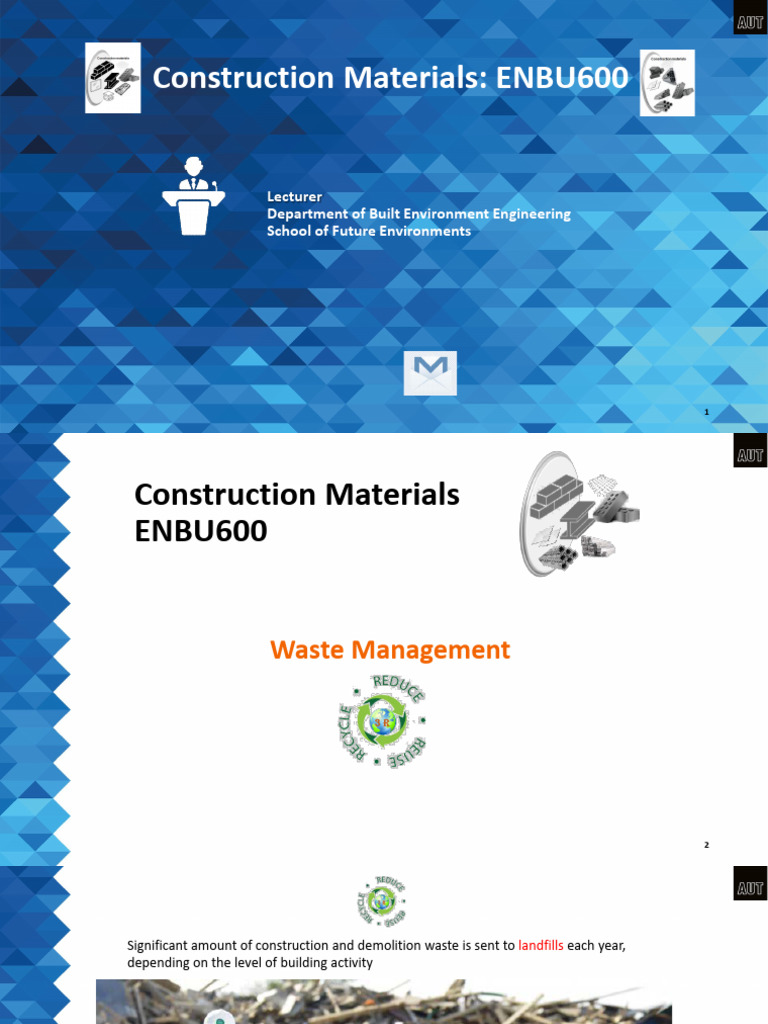 Construction Materials Waste Management Week 5 | PDF | Waste | Waste ...
