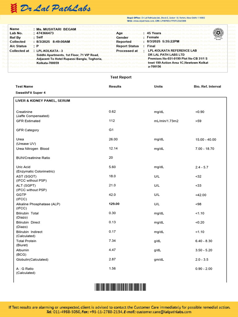 Comprehensive Health Test Report | PDF | Endocrine System | Medical ...
