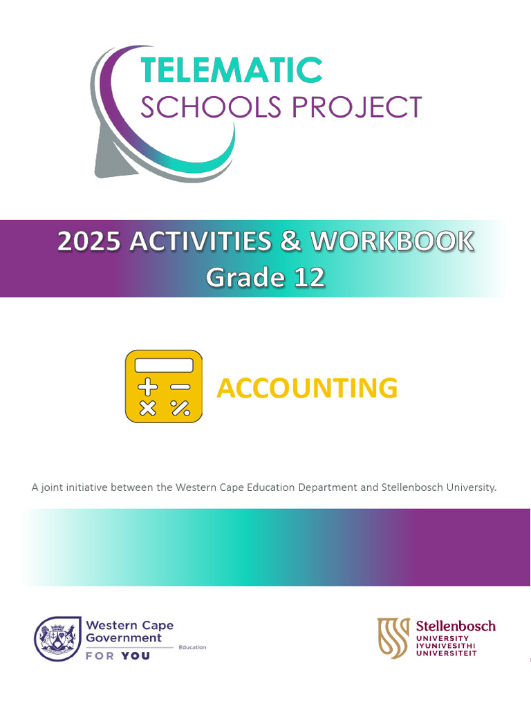Grade 12 Accounting Workbook 2025 | PDF | Dividend | Expense