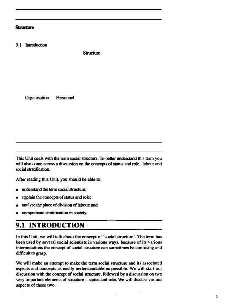 Understanding Social Structure and Roles | PDF | Caste | Society