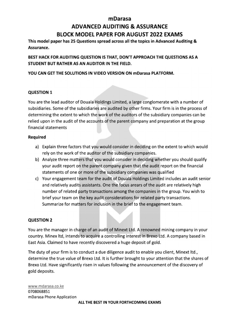 Aaa Mdarasa Sample Questions | PDF