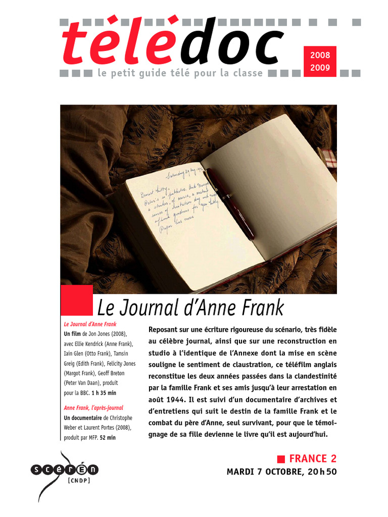 Adaptation du Journal d'Anne Frank | PDF | Anne Frank | Camp de ...
