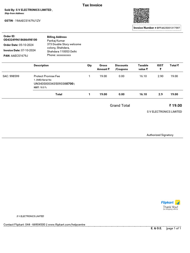 Laptop Invoice | PDF
