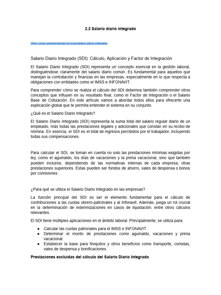 Cálculo del Aguinaldo y SDI | PDF | Salario | Pensión