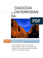 Pedagogía Contemporánea-Reformas Educativas, Comentarios