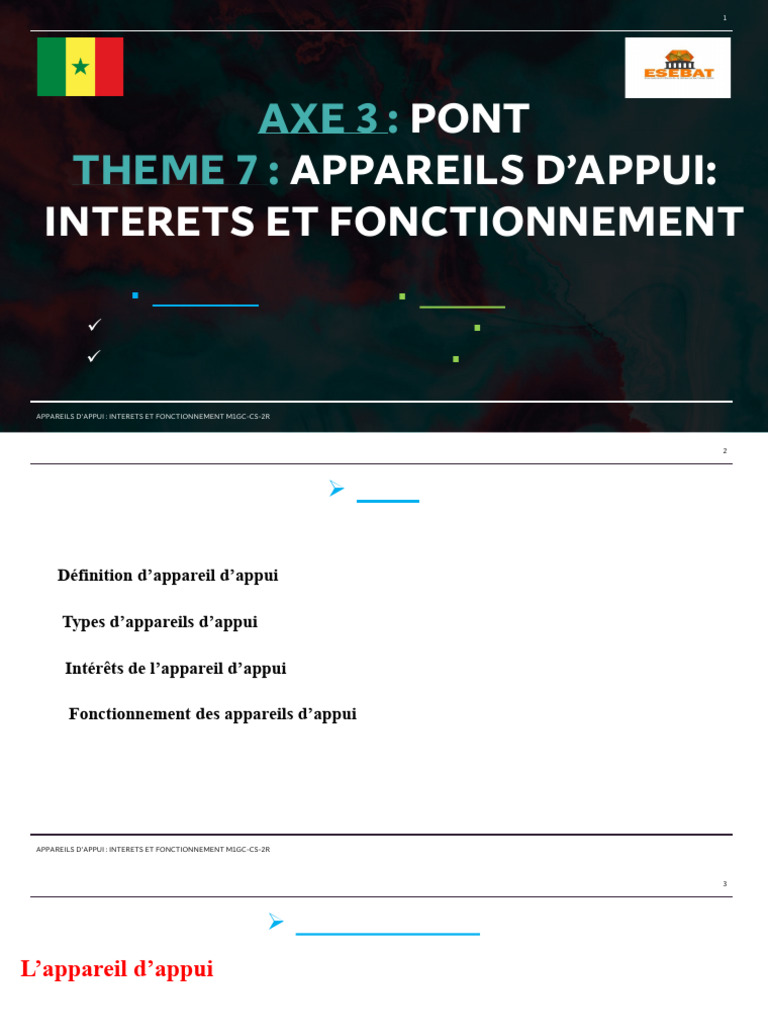 Appareils d'appui : fonctionnement et types | PDF | Pont