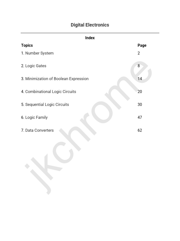 Digital Electronics Overview and Concepts | PDF | Logic Gate | Boolean ...