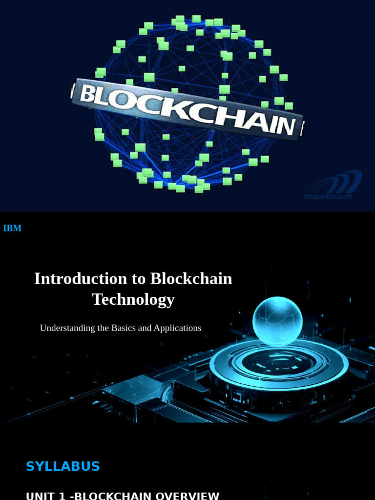 Blockchain Technology Basics Explained | PDF | Public Key Cryptography ...