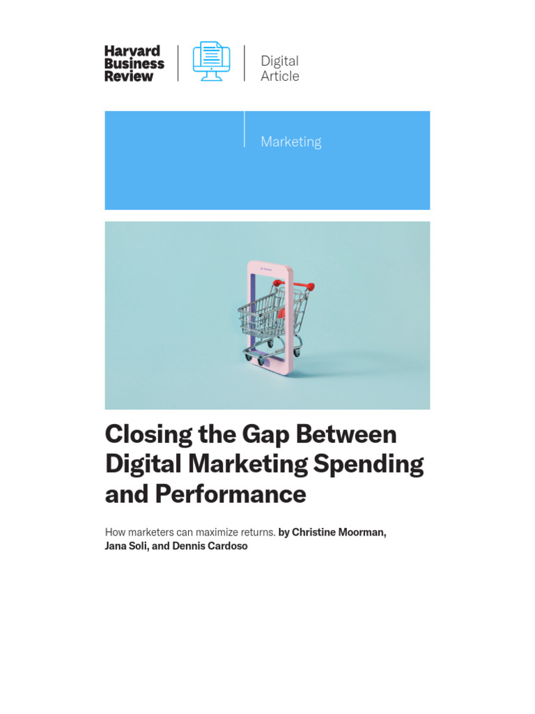 Digital Marketing - Spend - Performance | PDF | Digital Marketing ...