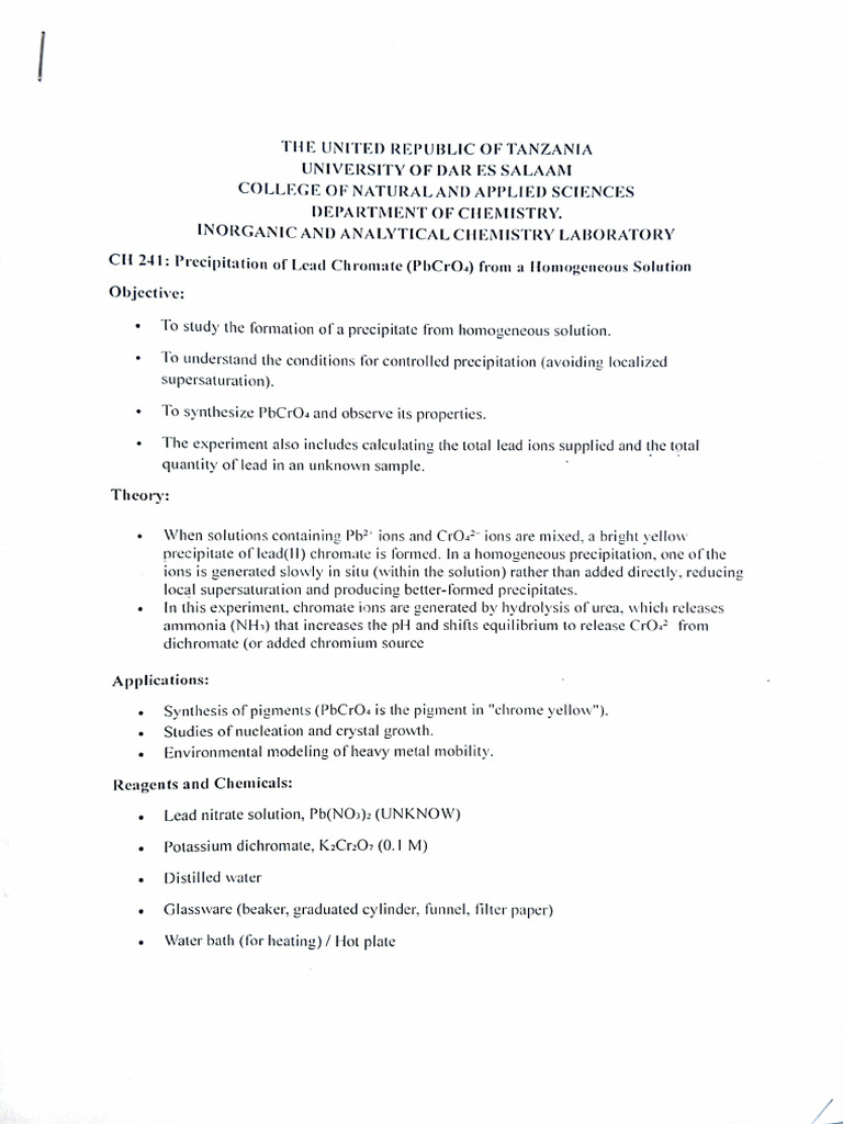 Lead ch241 Inorganic | PDF