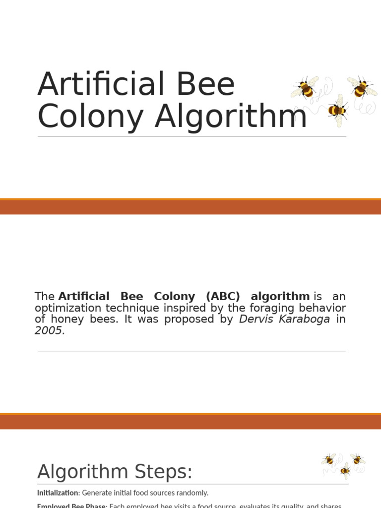 Artificial Bee Colony Algorithm Explained | PDF | Algorithms And Data ...